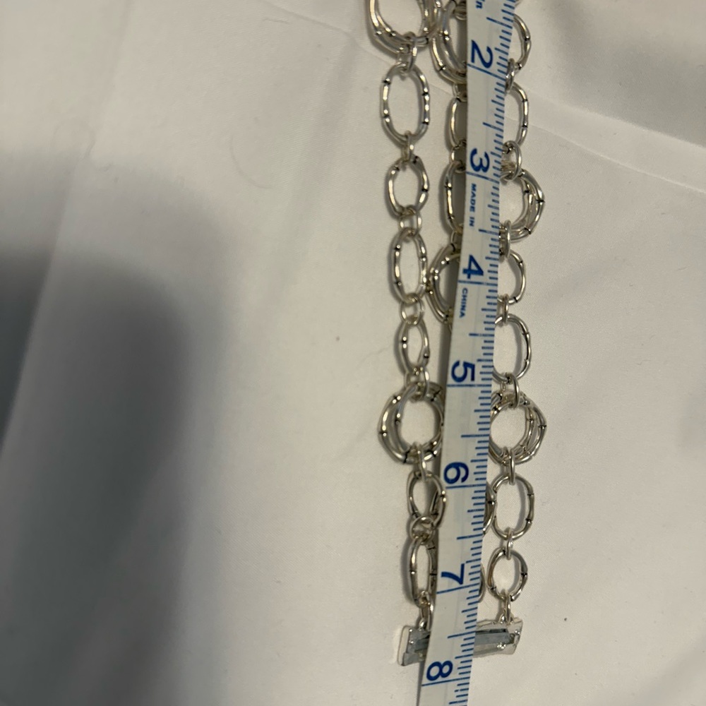 Source Unknown Silver Plated Multi-Chain Bracelet - image 6